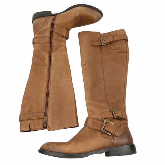 Sam Edelman Shoes - Sam Edelman Tan Camel Knee High Riding Equestrian Boots 7.5